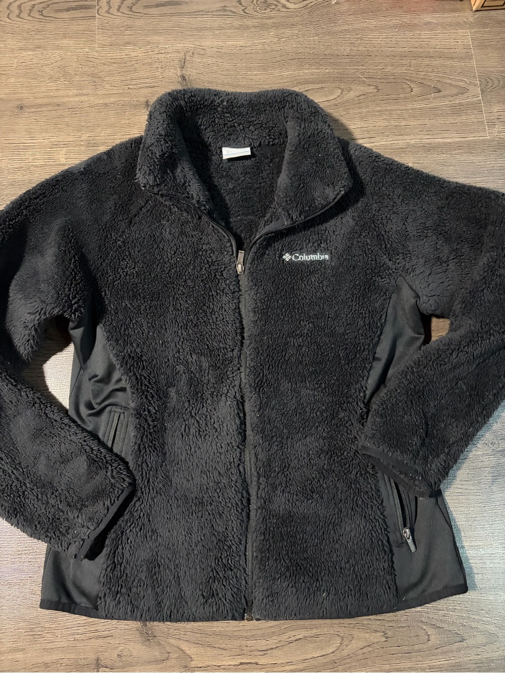 Columbia Women’s Black Teddy Fleece Full‑Zip Jacket